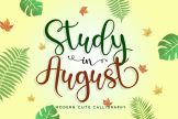 Last preview image of Study in August