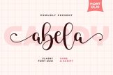 Last preview image of Cardy Abela Font Duo
