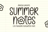 Last preview image of Summer Notes